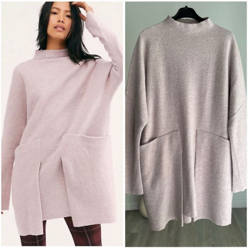 Free People Zoe Swit dress Lavender Medium 100% Wool